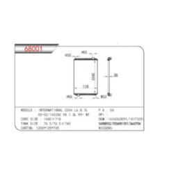 Radiador International 2000 1985 1986 1987 1988 1989 1990 1991 1992 1993 1994 1995 1996 1997 1998 1999 2000 2001 2002 2003 2004