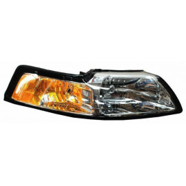 Faro mustang 99-04 fondo cromado tyc der