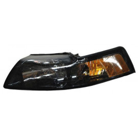 Faro mustang 99-04 fondo negro tyc izq