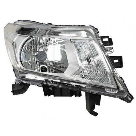 Faro nissan pu np300/ frontier 16-20 fondo cromado ald201 tyc der 283