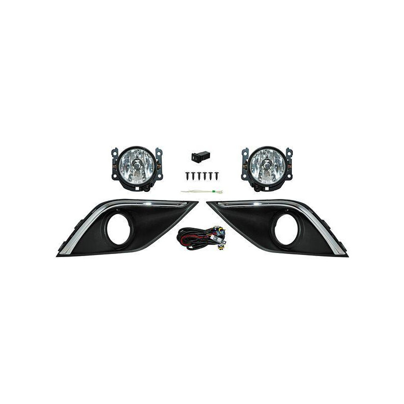Faro niebla outlander 16-19 c/parrilla filo crom jgo 352