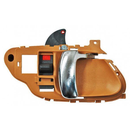 Manija int chev pu/ sub/ blazer/ yukon/ tahoe/ escalade 95-98 beige/ cromo plastico 2218 der