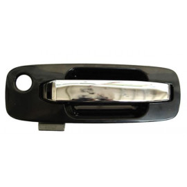 Manija ext xtrail 02-07 crom/ negra del plastico izq