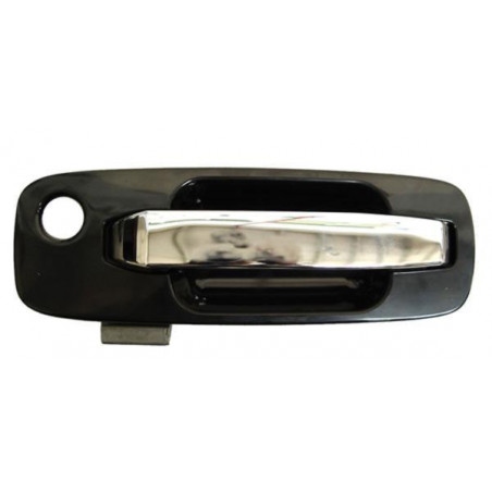 Manija ext xtrail 02-07 crom/ negra del plastico izq