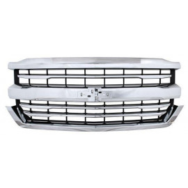 Parrilla chev pu 16-18 silverado cromada lineas