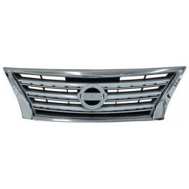 Parrilla sentra 13-16 plata filo cromado ald203 922  cma0903