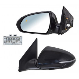 Espejo elantra 19-20 elect p/pintar c/desemp c/sens punto ciego c/direcc 8 pines izq