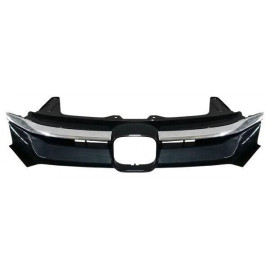 Parrilla crv 15-16 negra sup c/mold crom