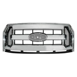 Parrilla ford pu 15-16 f150/250 cromada 3 lineas
