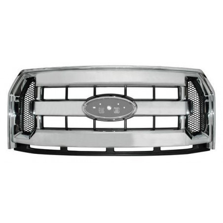 Parrilla ford pu 15-16 f150/250 cromada 3 lineas