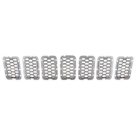 Parrilla grand cherokee 17-18 plata inserto